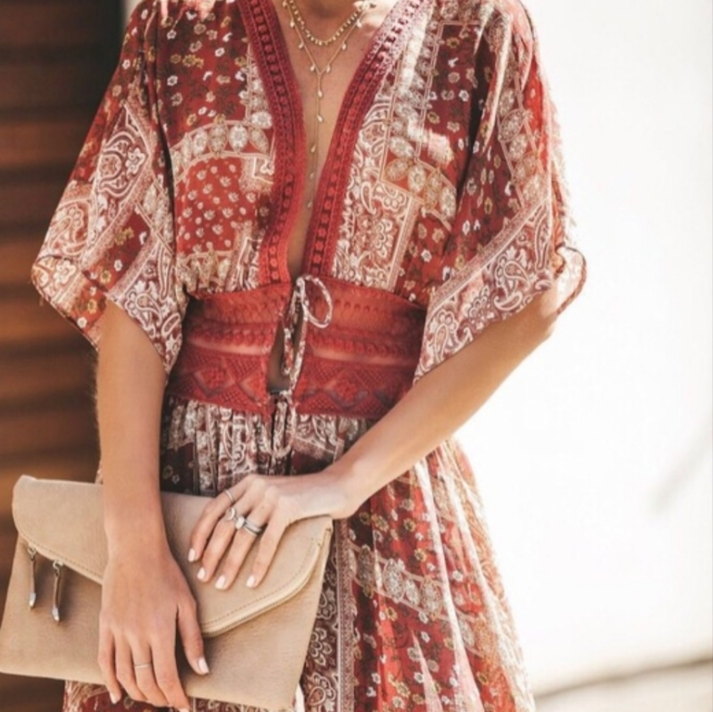 VICI Indio Paisley Duster Kimono